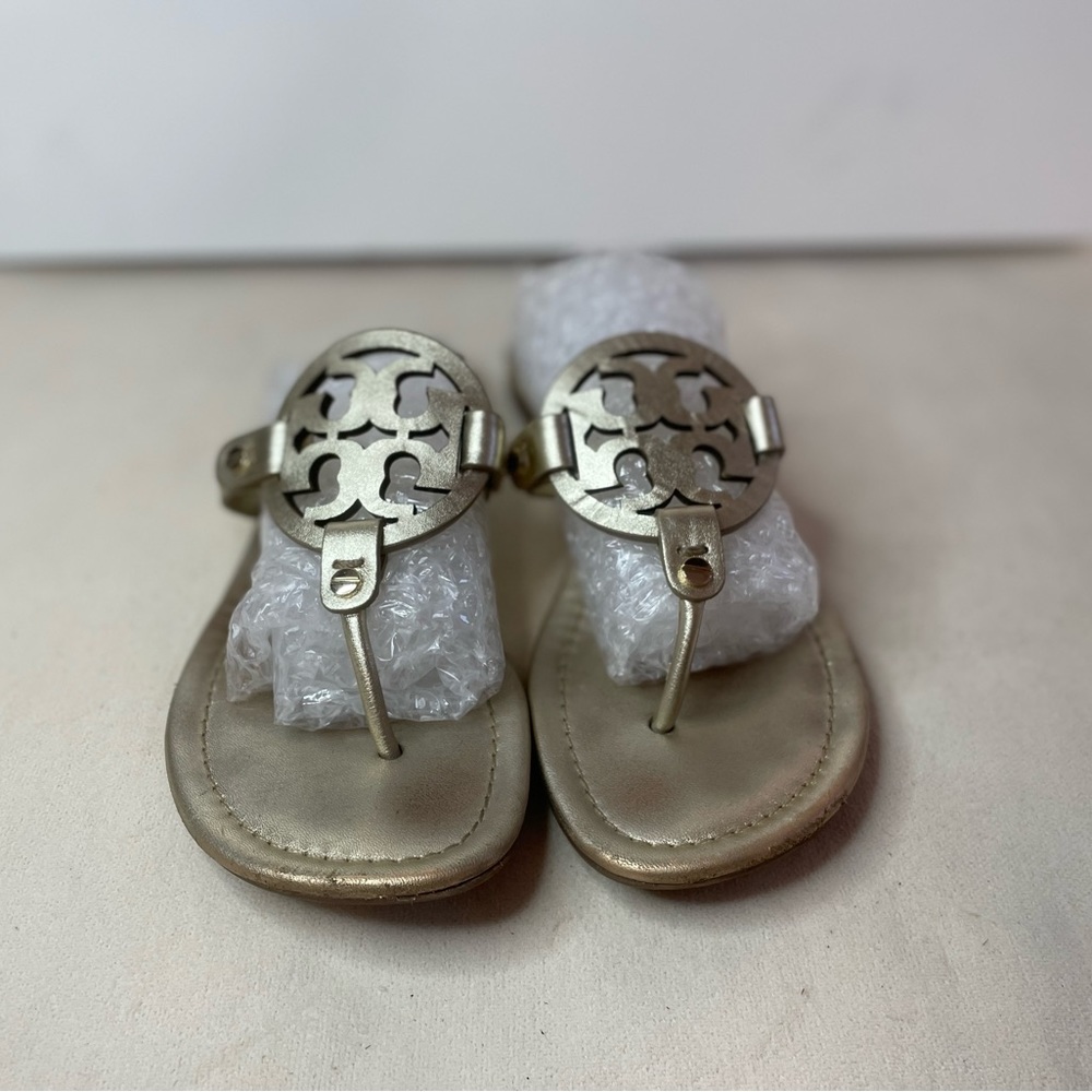 Tory Burch Miller sandal champagne metallic 8 1/2